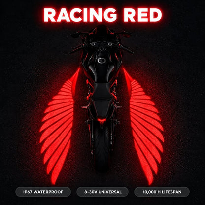 🏍️LED-projektorlamper i form af englevinger til motorcykler