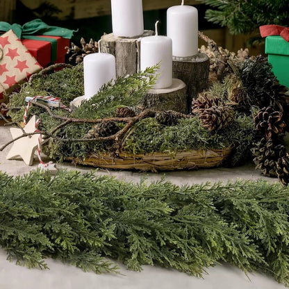🎅⛄forlyste julekranse af cedertræ🎄(1.8 m)