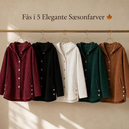 🧥 Årets Eksklusive Fløjlsjakke 2026 🍂 – Luksuriøs Corduroy Overshirt Med Hætte ✨