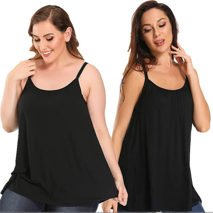 🏆SIDSTE DAGS UDSALG 49% RABAT - Løstsiddende tanktop med indbygget bh