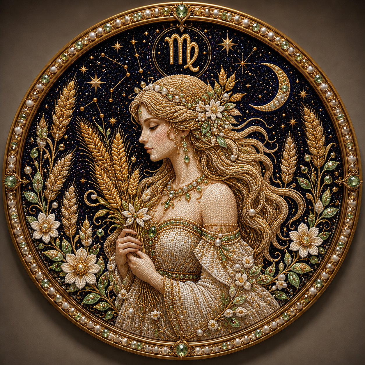 🔥 Perlekunstsæt med de 12 stjernetegn ♈🌙