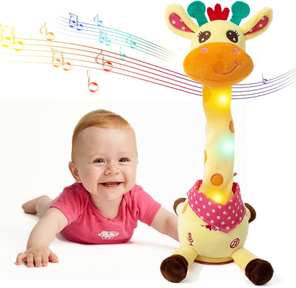 ⏰50 % rabat🎉 Bedst sælgende musikalsk giraflegetøj – synger, danser og gentager det, du siger! 🦒🎵