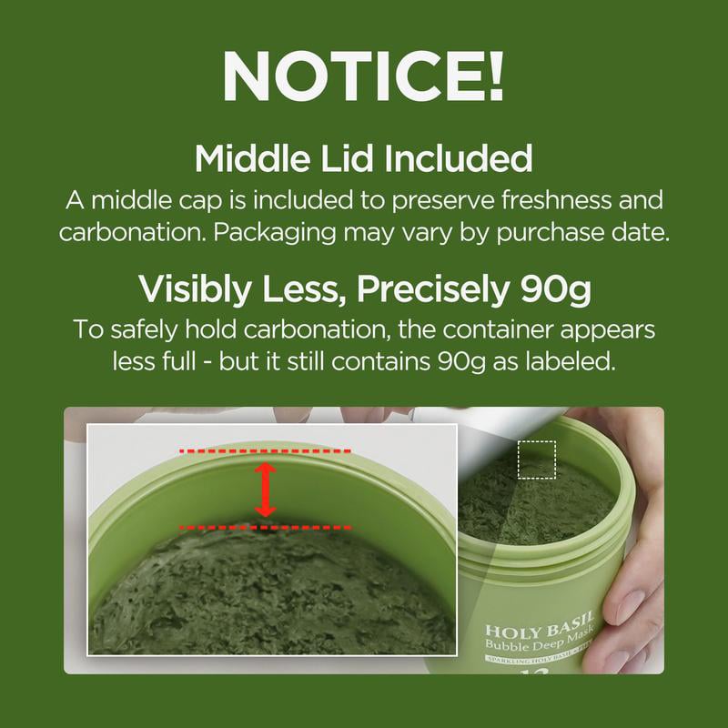 🌿 Glimsea™ Holy Basil Bubble Deep Mask