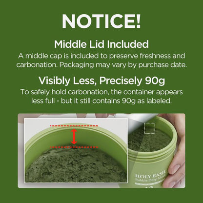 🌿 Glimsea™ Holy Basil Bubble Deep Mask