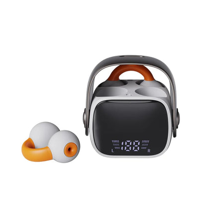 🥰 Bluetooth Ear Clip-On Headset med Ai Translator med digitalt display 🎧 🎧