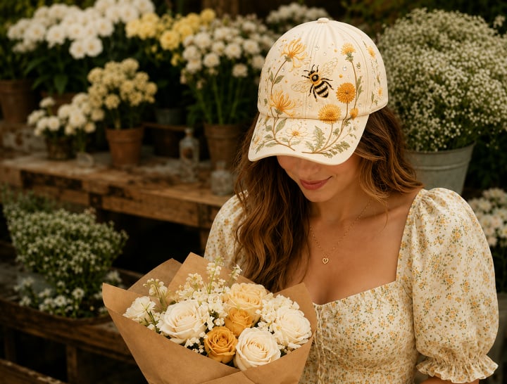 🔥Sidste dag – 50 % rabat 🌸🌿 Garden Morning Cap