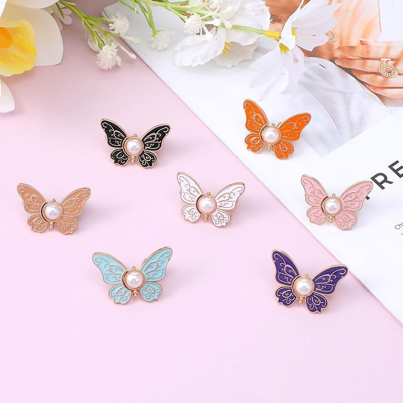 Perle sommerfugl taljespænde🦋(10 stk)