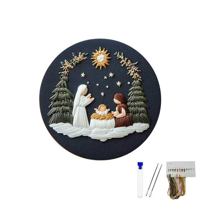 Påske-broderi DIY-kunstsæ