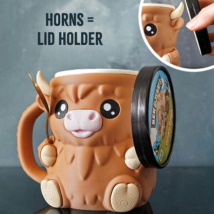 Ferdinand Highland Cow isbægerholder