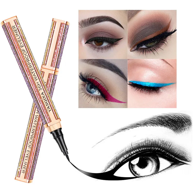 Farvet vandfast eyeliner