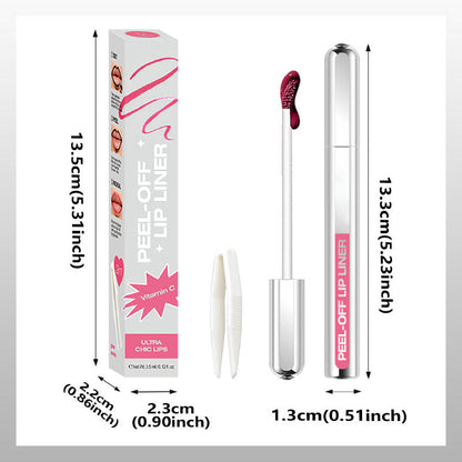 💋 Peel-Off Long-Lasting Lip Liner &Glos