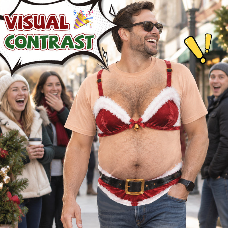 Funny Christmas Santa Shirt – Hilarious Ugly Christmas Sweater for Men