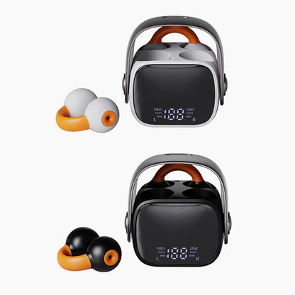 🥰 Bluetooth Ear Clip-On Headset med Ai Translator med digitalt display 🎧 🎧