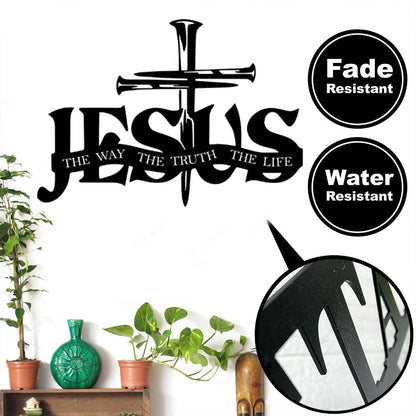(🎁Sidste dag 49% rabat)🔥Jesus & Cross Design Wall Art - ⌛Limiteret håndlavet seri