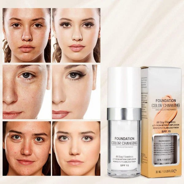 🎁Sidste dag - Køb 1 få 1 gratis🎉Colour Changing Mature Skin Foundati