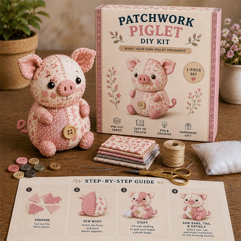 🧵DIY-sæt til patchwork-dyr – Lav dine egne søde dyr