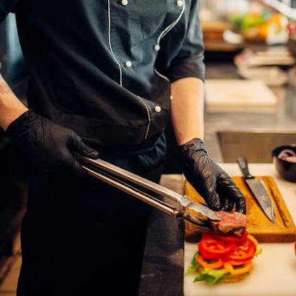 100/50 stk sorte nitrilhandsker til engangsbrug