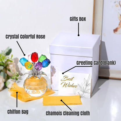 🌈✨ Krystalblomst Prisma Vase ✨