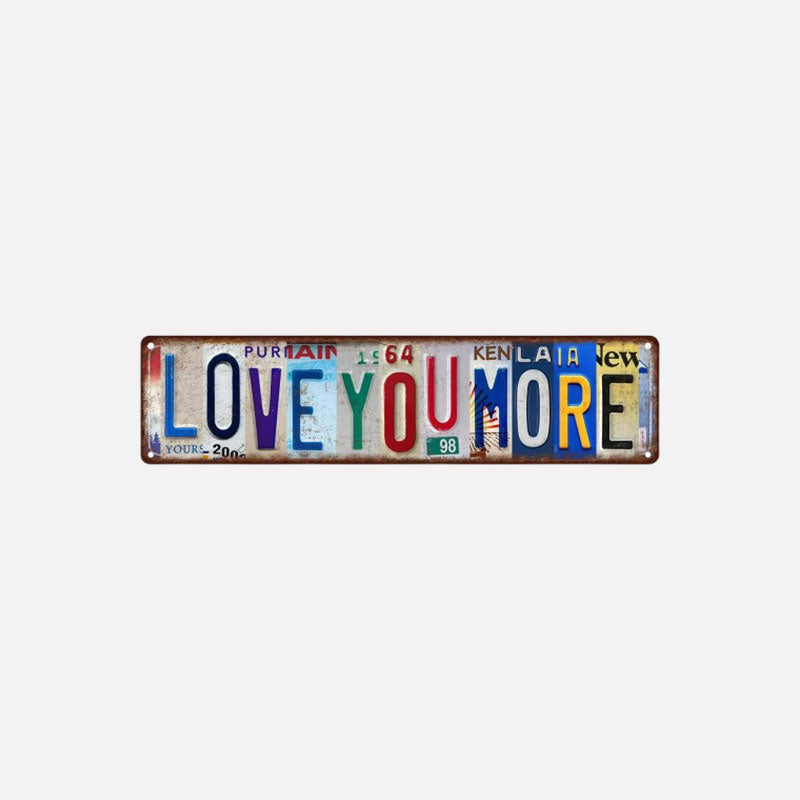 ❤️ Love You More Vintage vægskil