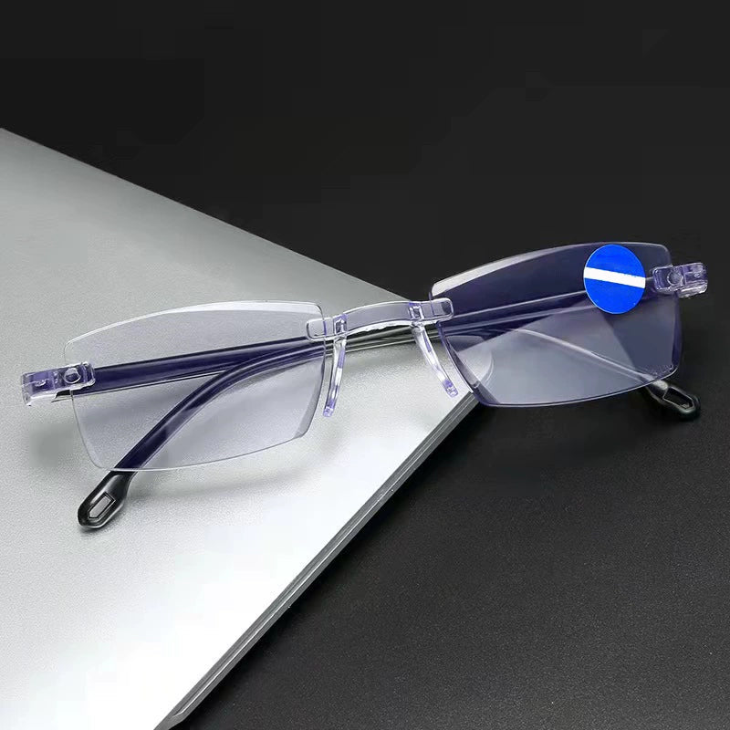 🔍 Automatisk zoom-brille uden kant | Gør din verden skarpere!