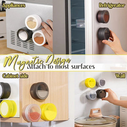 Magnetisk væghængt krydderiboks