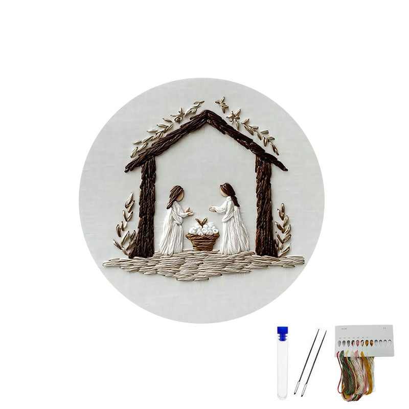 Påske-broderi DIY-kunstsæ