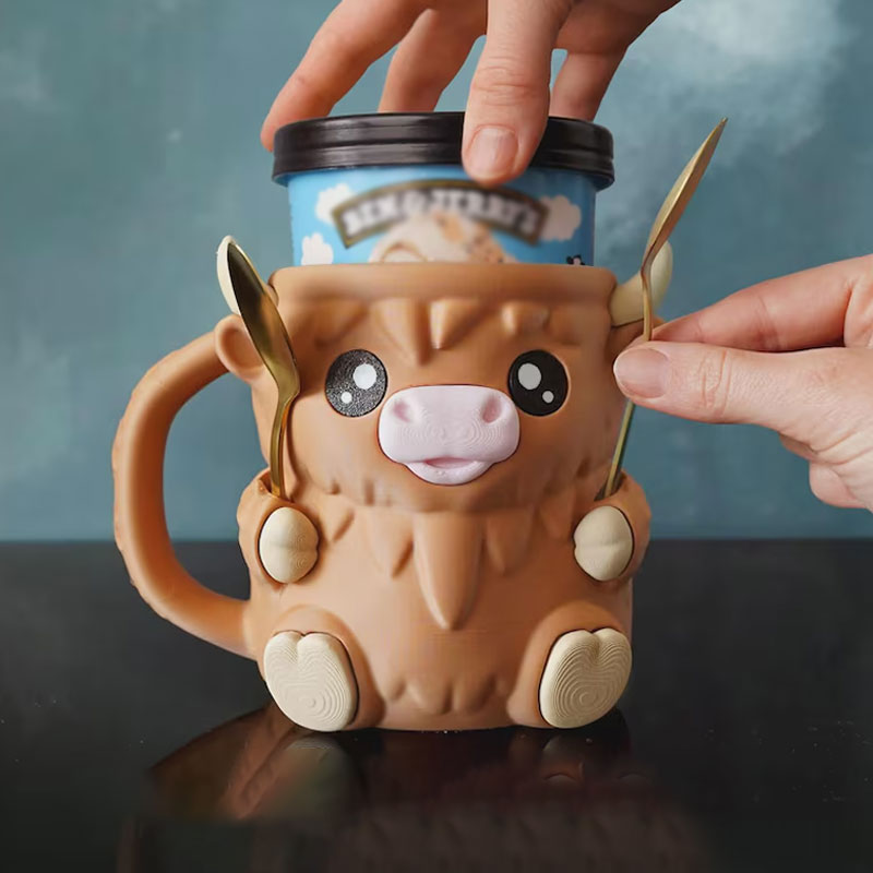 Ferdinand Highland Cow isbægerholder
