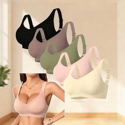 Sømløs Og Bøjlefri Sports-Bh I Stor Størrelse