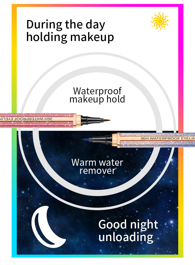 Farvet vandfast eyeliner