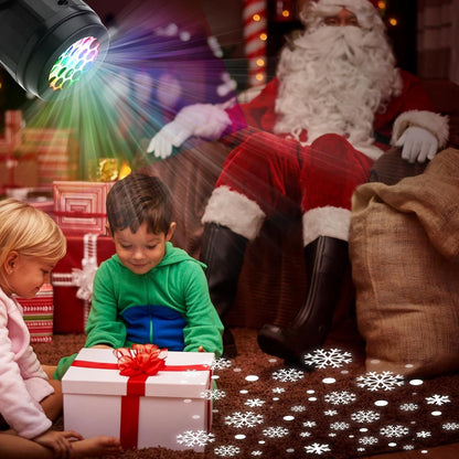 🎅LED-julelampe med projektion – 16 mønstre med ren julemagi!🎄