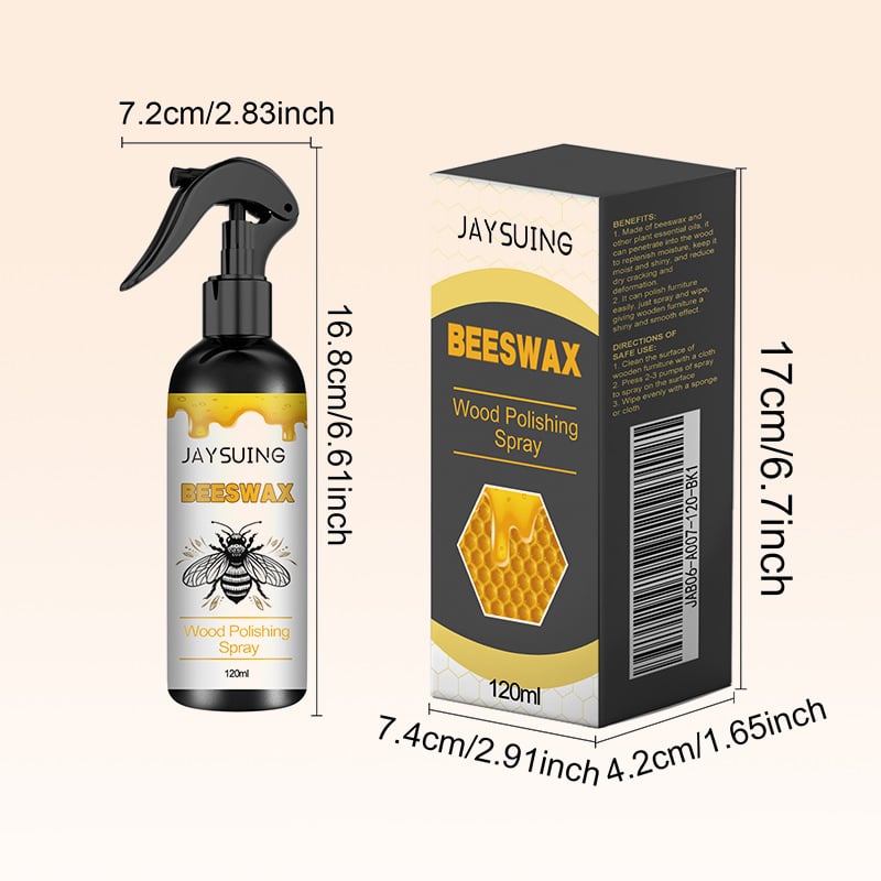 🔥 Naturlig bivoks-plejespray og -restaurator