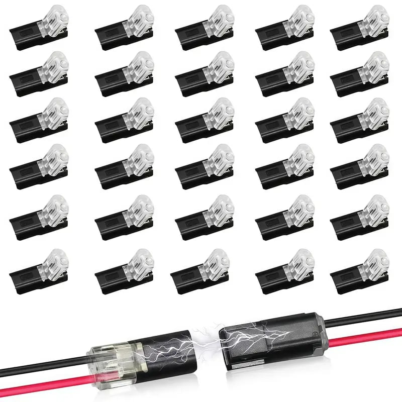 Dobbeltledningsstik Led-lysstangsstik 2 Pi