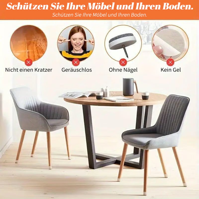 ✨ Universelle gummi-stolebeskyttere – Passer til alle stolebenformer, ridsefaste og holdbare, den ultimative løsning til beskyttelse af dine gulve.