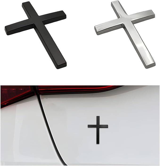 Køb en, få en gratis!✝️ Metal Jesus Kristus kors-badge-klistermærker