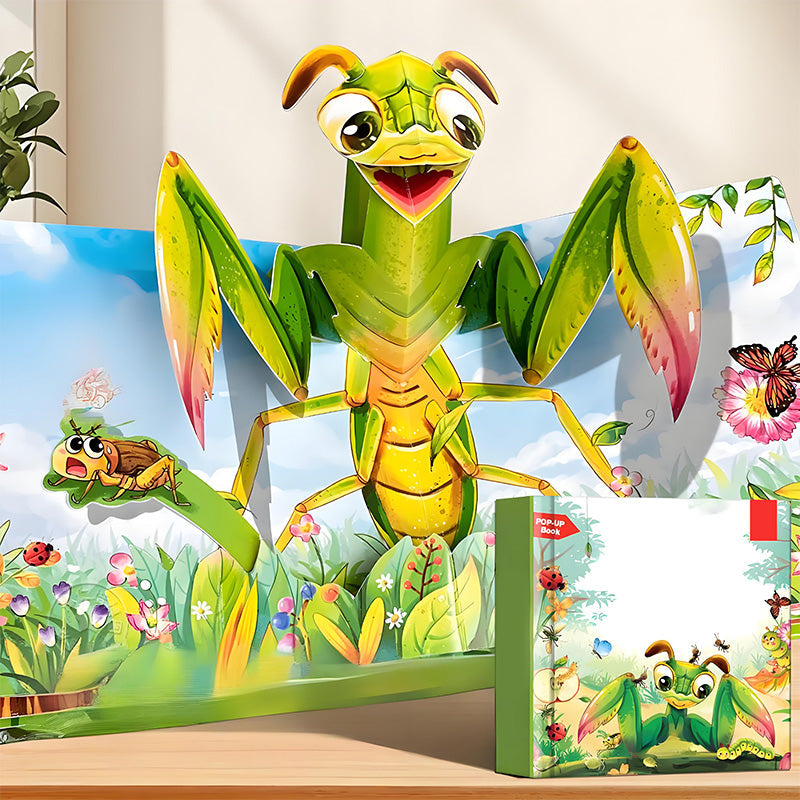✨【Pop-up-bøger med dyremotiver til børn】
