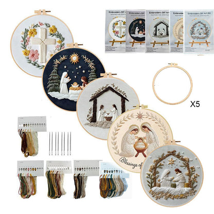 Påske-broderi DIY-kunstsæ