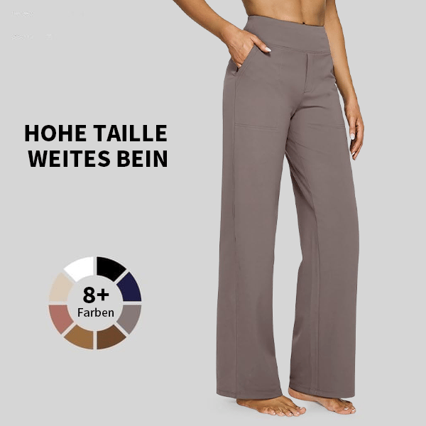 🎁 Sidste dag 49% rabat 🔥 Løstsiddende højtaljede bukser til business casual og yogabukse