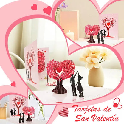 💌Premium 3D Pop-Up romantisk jubilæums- og valentinskor
