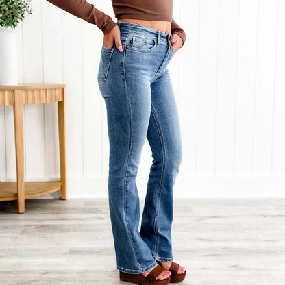 Holy Grail Bootcut-jeans med mavekontrol 🔥