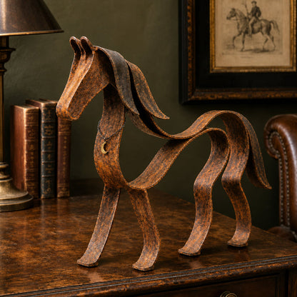 🐶✨ Antik bronze-dachshund-vedhæng — metalskulptur til hjemmet og haven