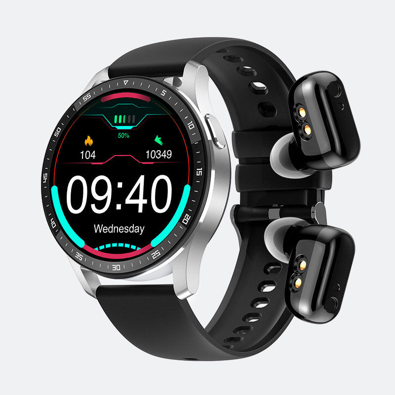 ⌚️ 2-i-1 Bluetooth Smartwatch med Høretelefoner - Smart · Sund · Musik overalt 🎵
