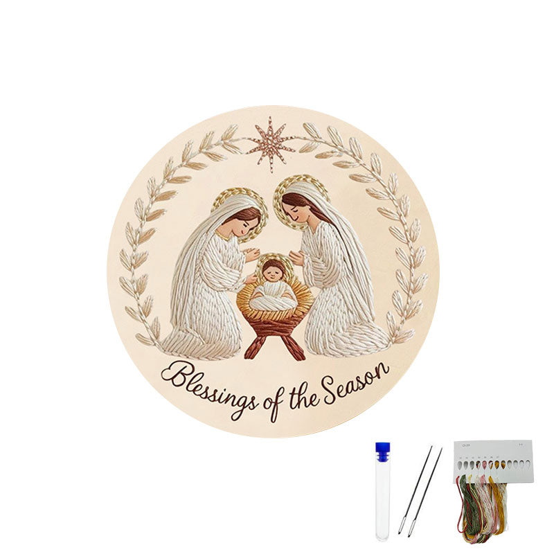 Påske-broderi DIY-kunstsæ