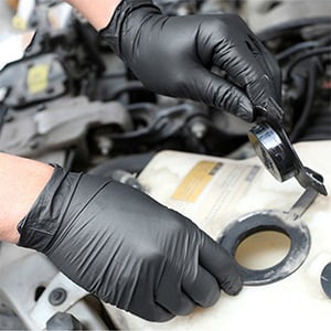 100/50 stk sorte nitrilhandsker til engangsbrug