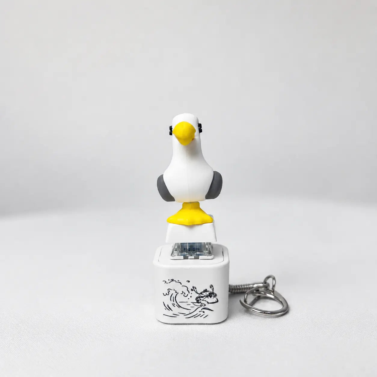 Seagull MINE! Knap-nøglering – ægte lyd og LED-lys