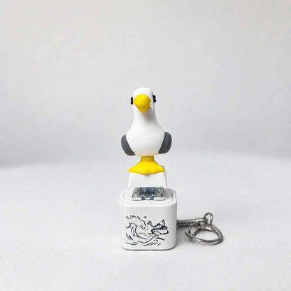 Seagull MINE! Knap-nøglering – ægte lyd og LED-lys