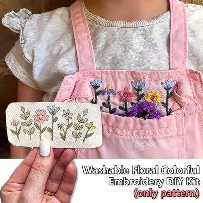 🌸Blomsterlinjer Designede blomsterbordurmønstre Broderimønstre – Broderi & Stitch for begynder