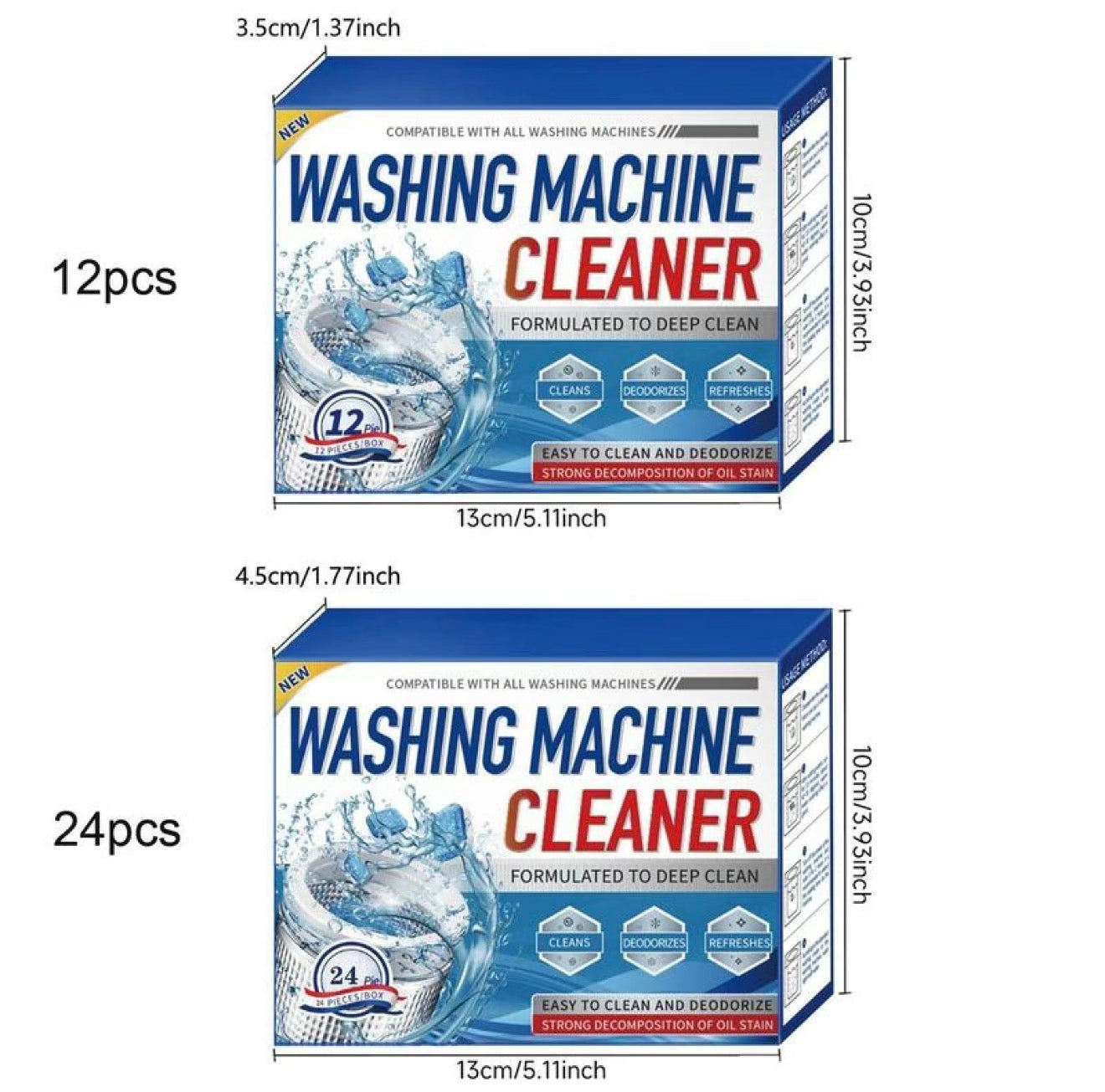 Washer Clean tabletter til grundig rengøring