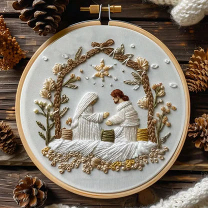 Påske-broderi DIY-kunstsæ