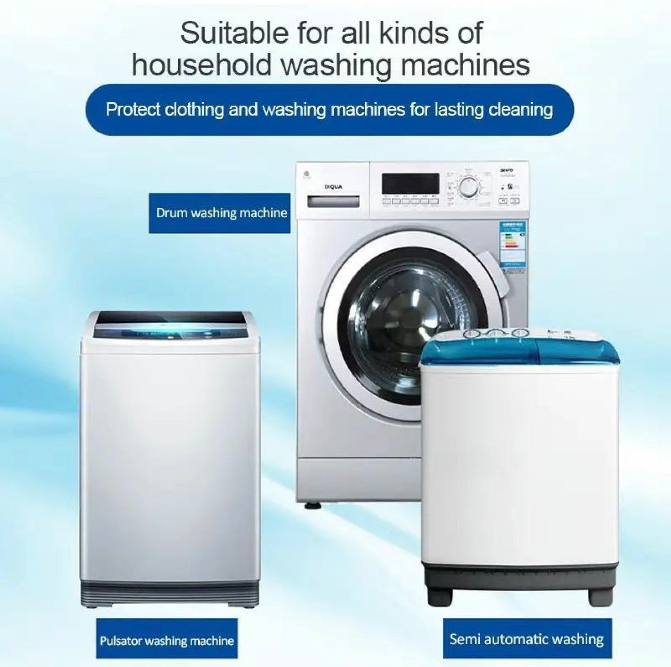 Washer Clean tabletter til grundig rengøring