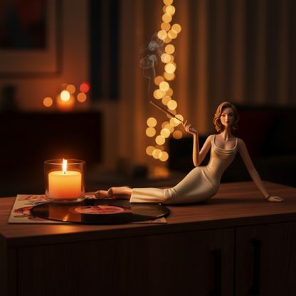 Skulpturel aromaterapi-statue med røgelse